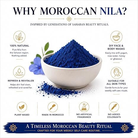 Pure Moroccan Nila Powder-Indigo Desert Stone Powder - Image 3