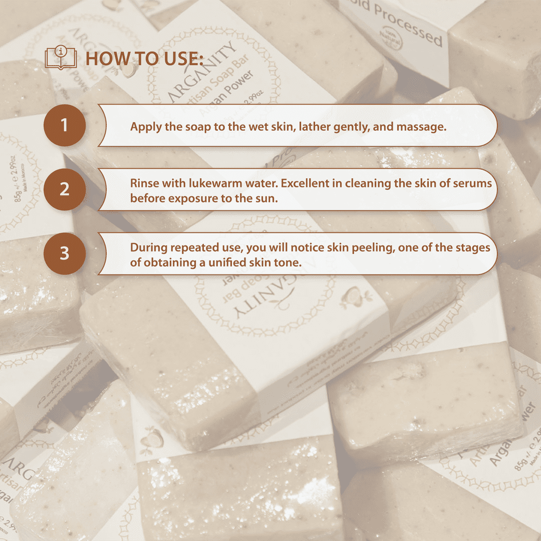 Artizanal Argan Soap Bar - Image 3