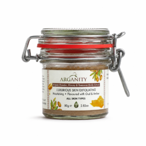 Argan Body Scrub – Argan Powder, Honey and Beeswax