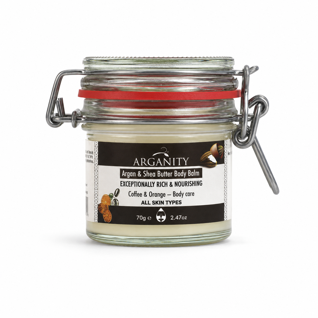 Shea Butter and Argan Body Balm – Orange and Coffee